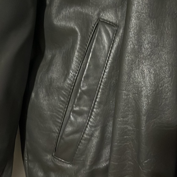 COPY - Members Only Leather Jacket Vintage Mens Gray Classic Iconic Style size … - Picture 7 of 16